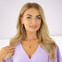 Silver set "Crystal Drop (Tanzanite)" with Preciosa™ crystals